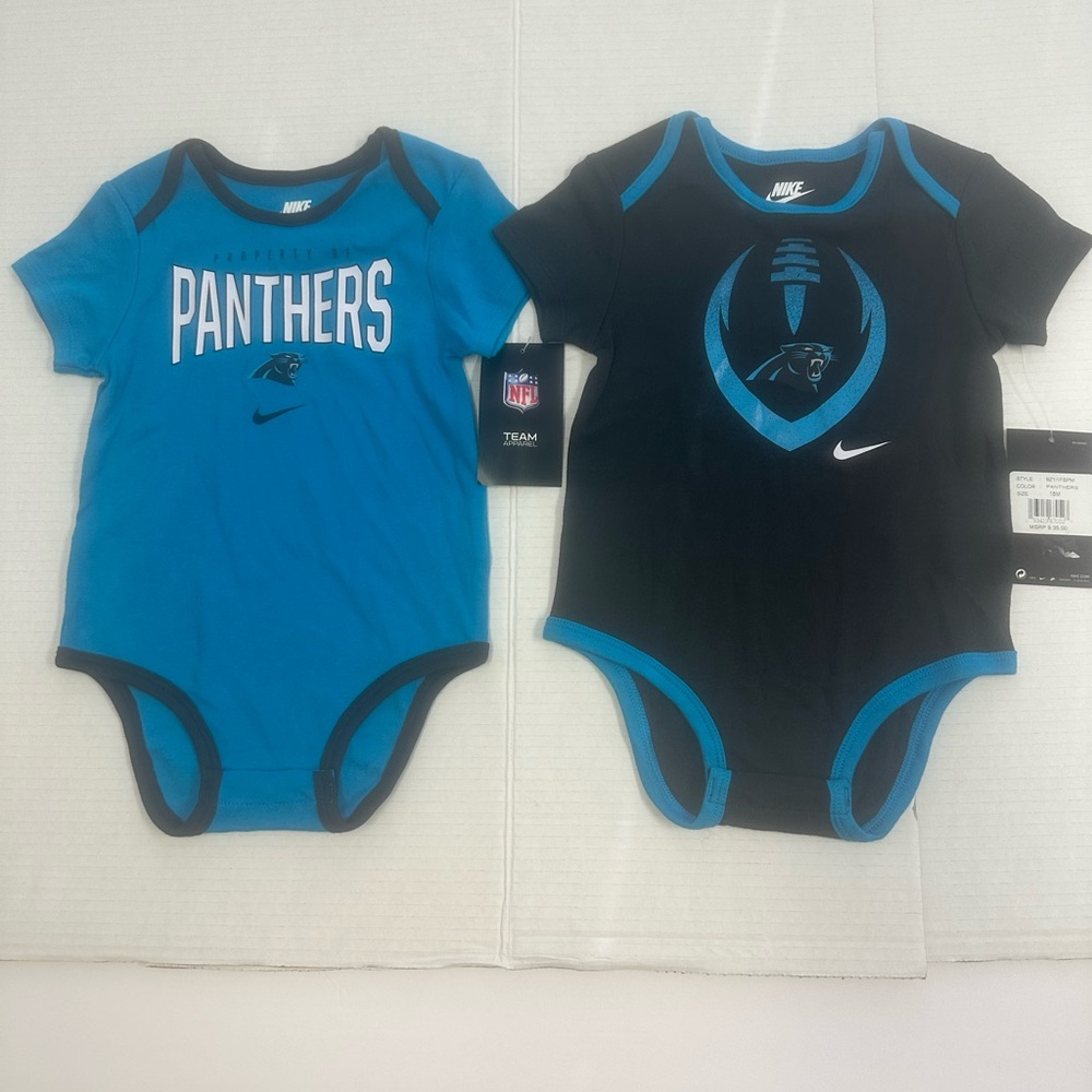 Nike Panthers Infant Bodysuit Duo - Blue and Black